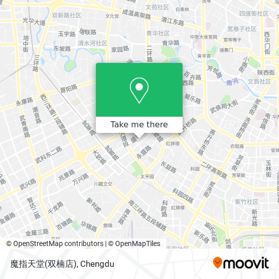 How To Get To 魔指天堂 双楠店 In 武侯区by Bus Or Metro