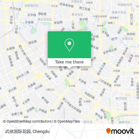 武侯国际花园 map