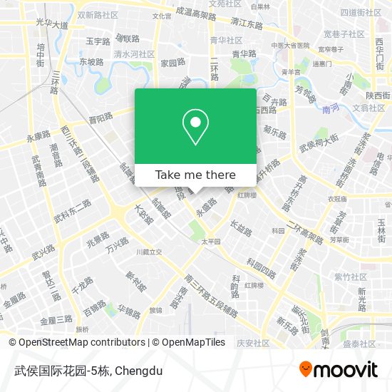 武侯国际花园-5栋 map