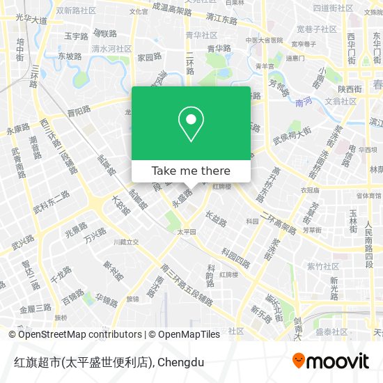 红旗超市(太平盛世便利店) map