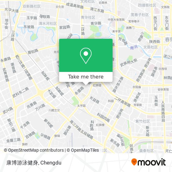 康博游泳健身 map
