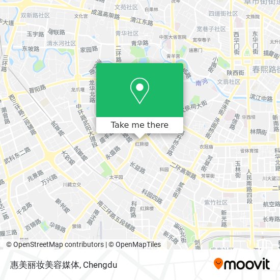 惠美丽妆美容媒体 map