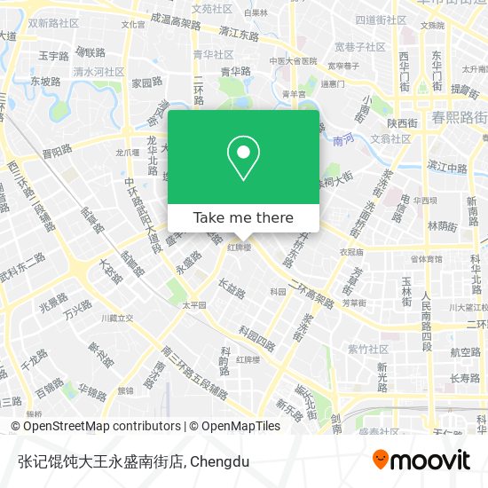 张记馄饨大王永盛南街店 map
