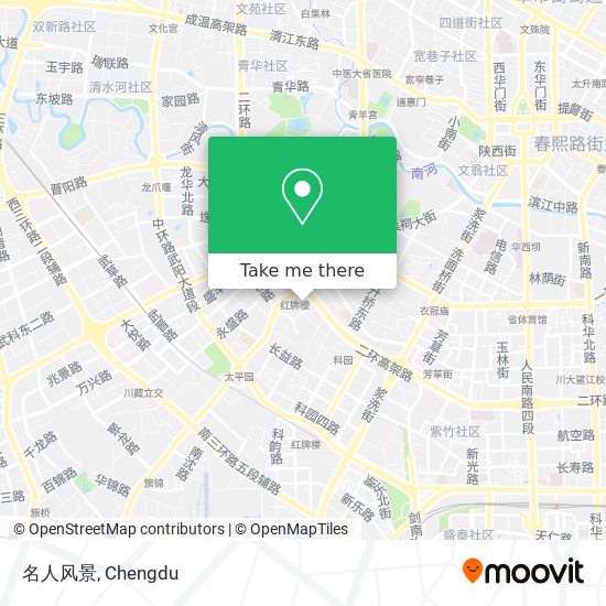 名人风景 map