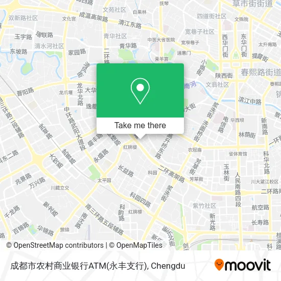 成都市农村商业银行ATM(永丰支行) map