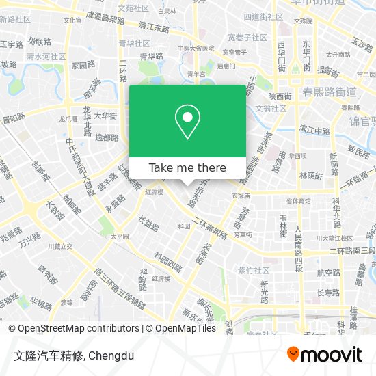 文隆汽车精修 map