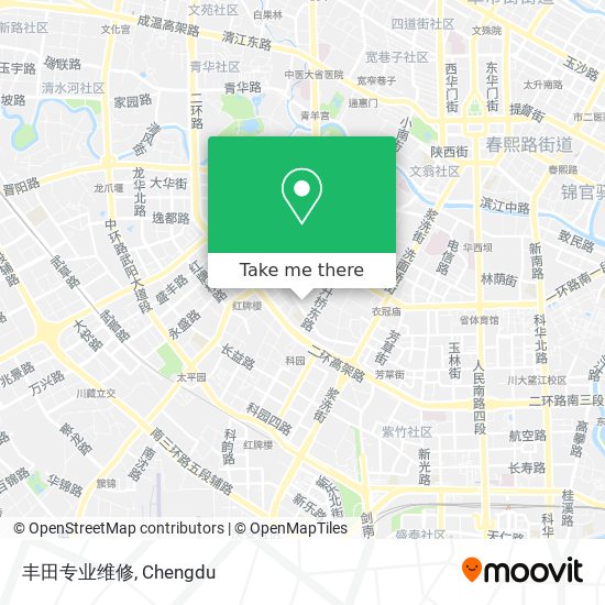 丰田专业维修 map