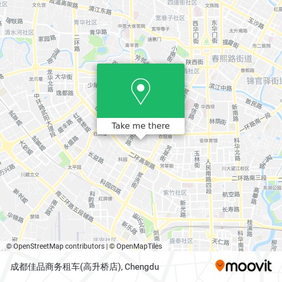 成都佳品商务租车(高升桥店) map