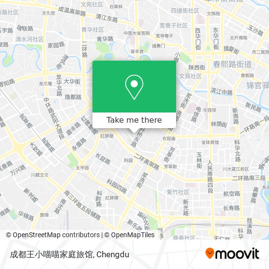成都王小喵喵家庭旅馆 map