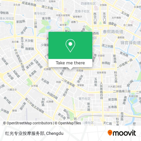 红光专业按摩服务部 map
