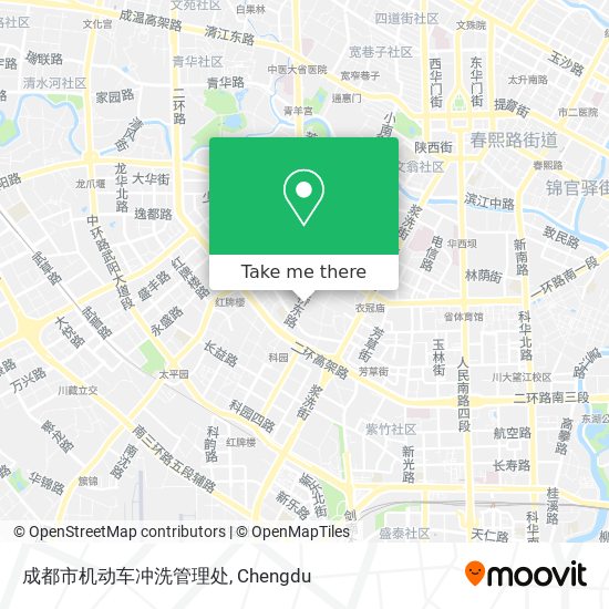 成都市机动车冲洗管理处 map