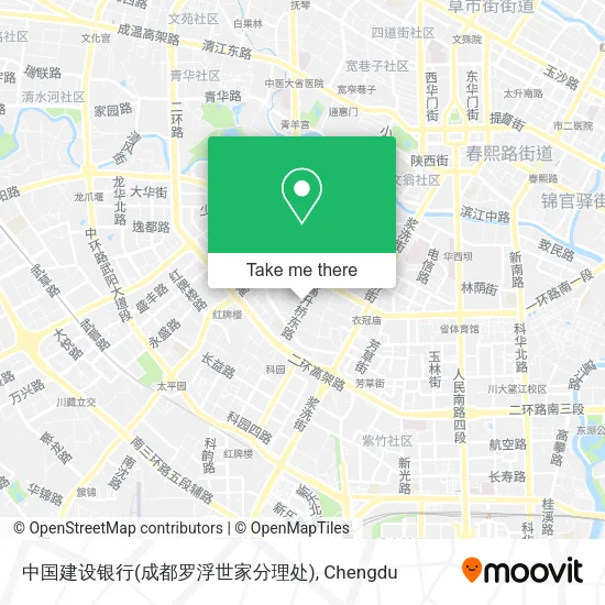 中国建设银行(成都罗浮世家分理处) map