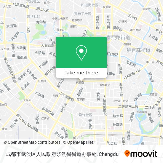 成都市武侯区人民政府浆洗街街道办事处 map