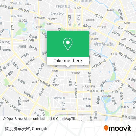 聚朋洗车美容 map