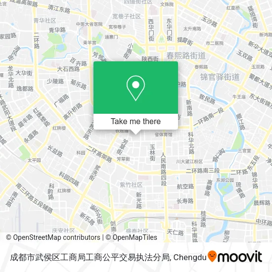 成都市武侯区工商局工商公平交易执法分局 map