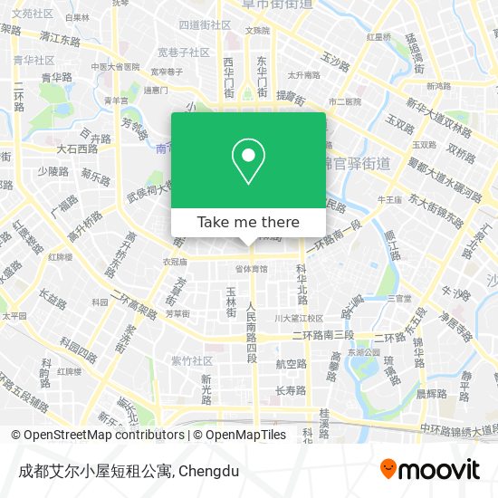 成都艾尔小屋短租公寓 map