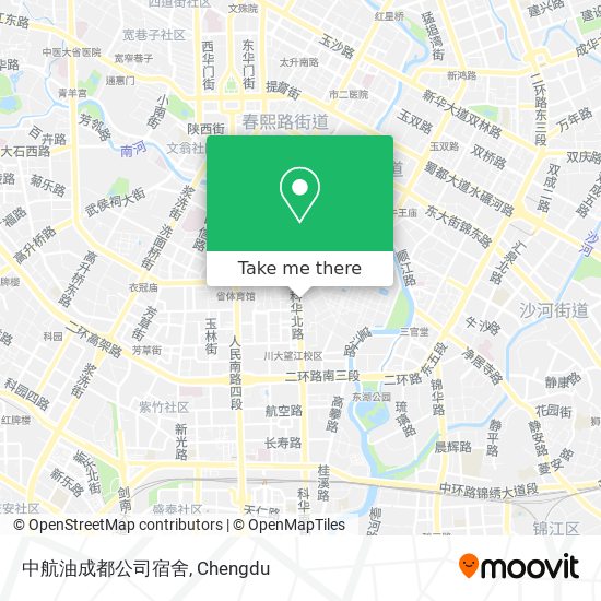 中航油成都公司宿舍 map