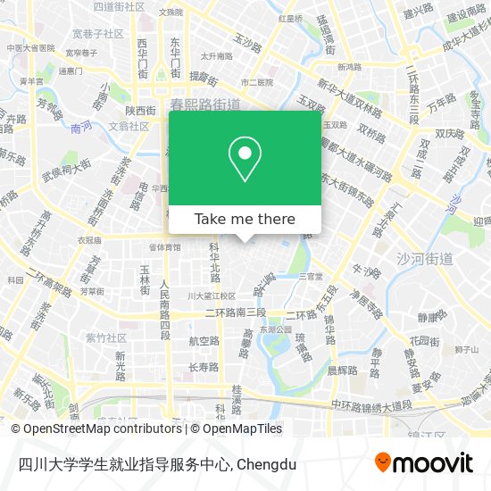 四川大学学生就业指导服务中心 map