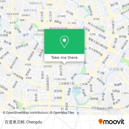 百度奥贝鲜 map