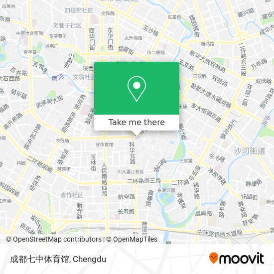 成都七中体育馆 map