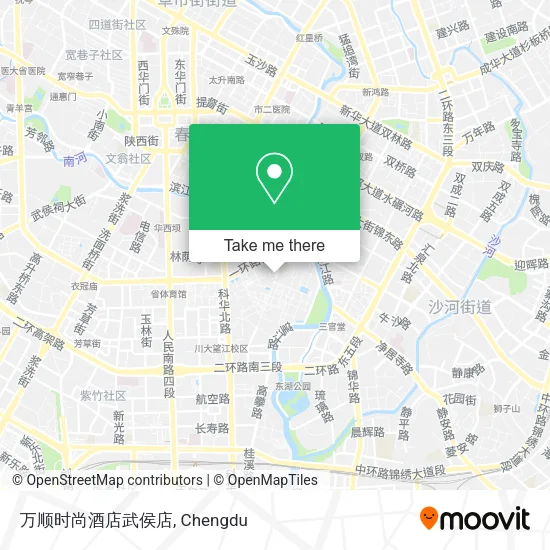 万顺时尚酒店武侯店 map