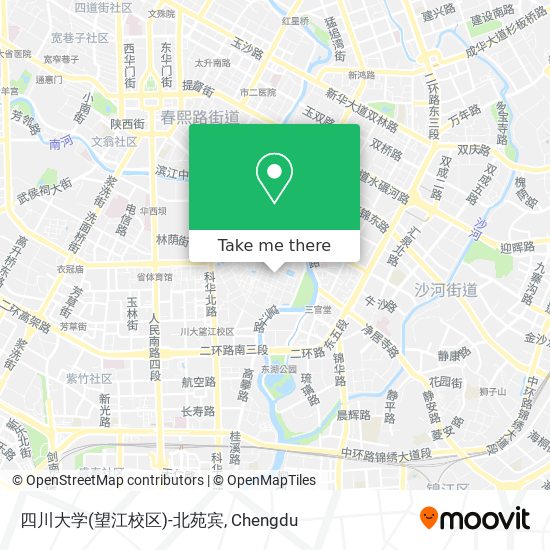 四川大学(望江校区)-北苑宾 map