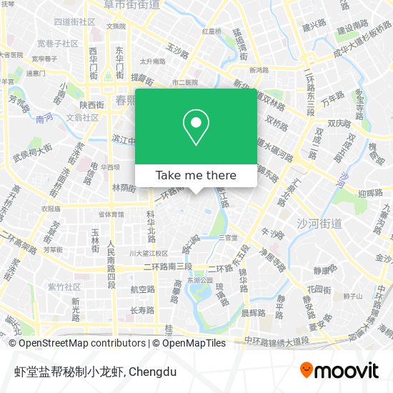 虾堂盐帮秘制小龙虾 map