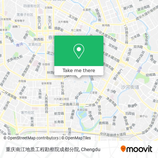 重庆南江地质工程勘察院成都分院 map