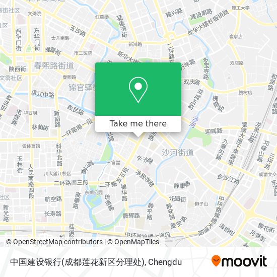 中国建设银行(成都莲花新区分理处) map