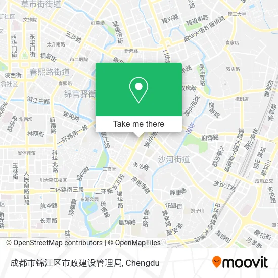 成都市锦江区市政建设管理局 map