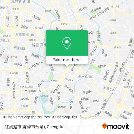 红旗超市(海椒市分场) map