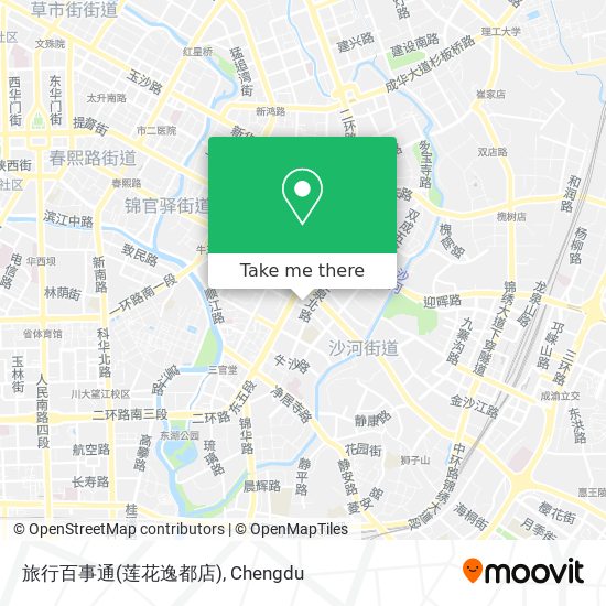 旅行百事通(莲花逸都店) map