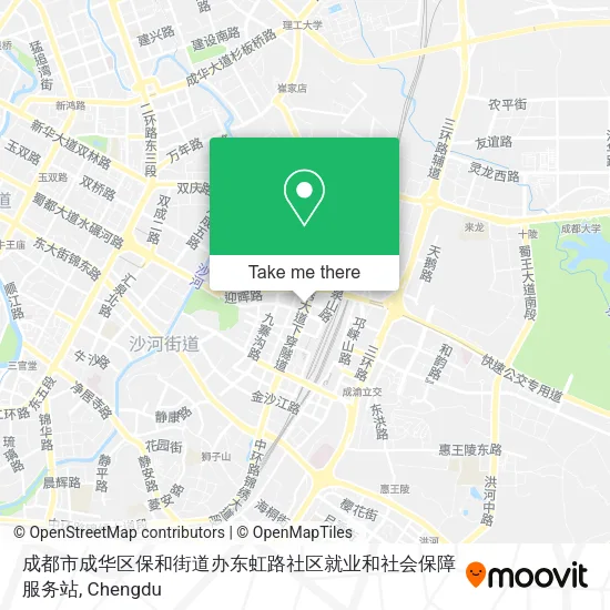 成都市成华区保和街道办东虹路社区就业和社会保障服务站 map