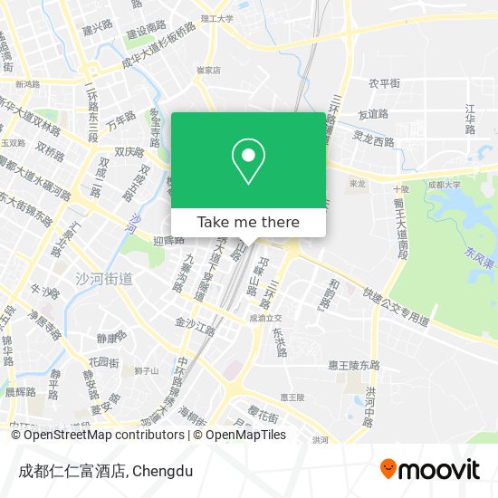成都仁仁富酒店 map