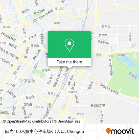 阳光100米娅中心停车场-出入口 map