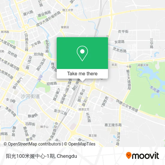 阳光100米娅中心-1期 map