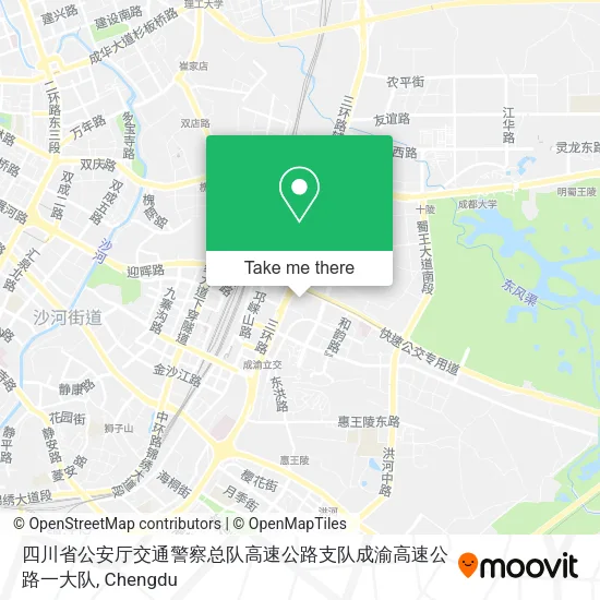 四川省公安厅交通警察总队高速公路支队成渝高速公路一大队 map