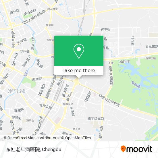 东虹老年病医院 map