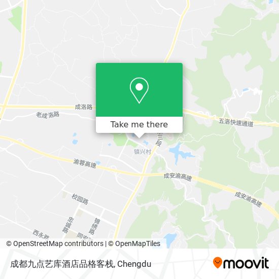 成都九点艺库酒店品格客栈 map