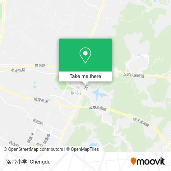 洛带小学 map