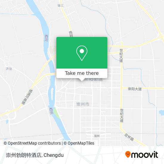 崇州勃朗特酒店 map