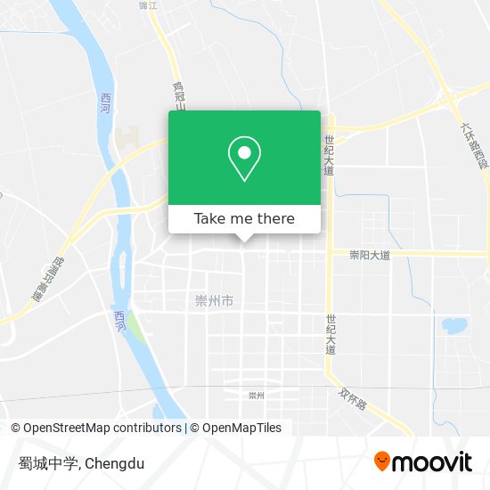 蜀城中学 map
