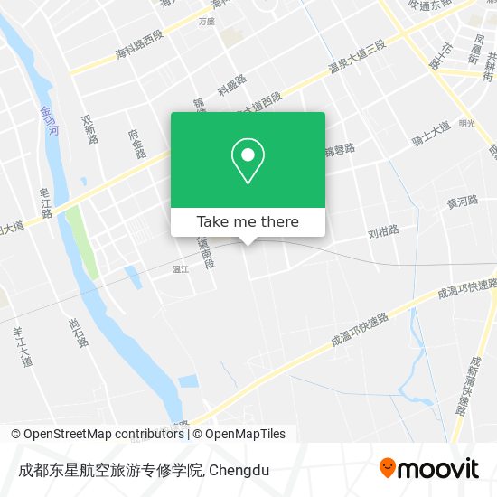 成都东星航空旅游专修学院 map