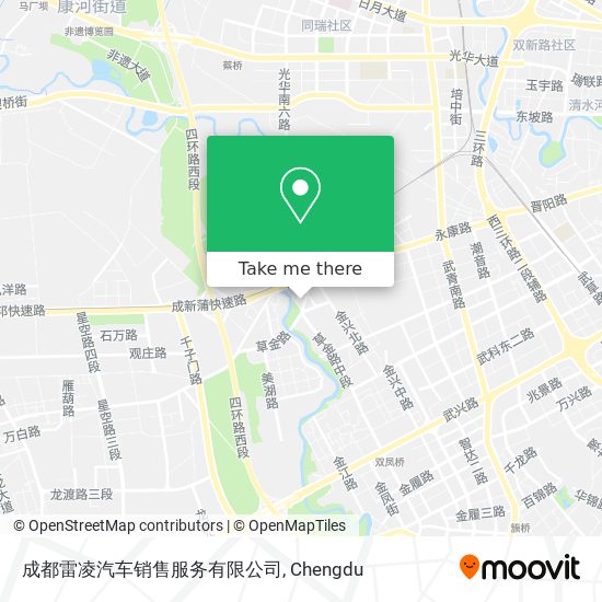 成都雷凌汽车销售服务有限公司 map