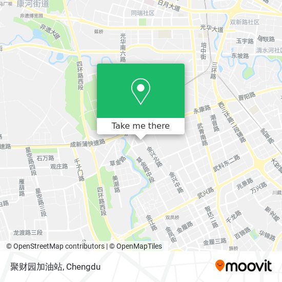 聚财园加油站 map