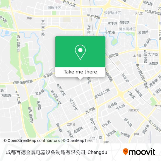 成都百德金属电器设备制造有限公司 map