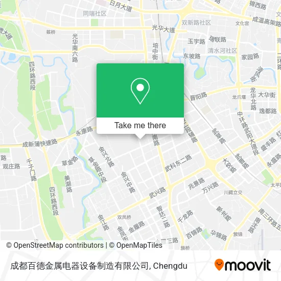 成都百德金属电器设备制造有限公司 map
