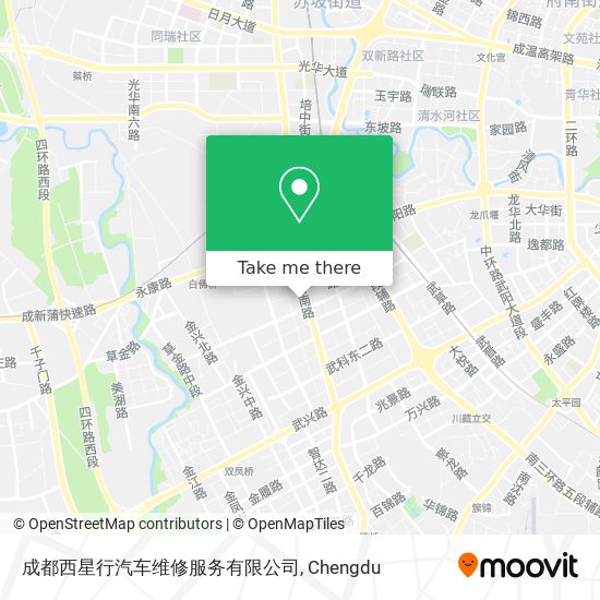 成都西星行汽车维修服务有限公司 map