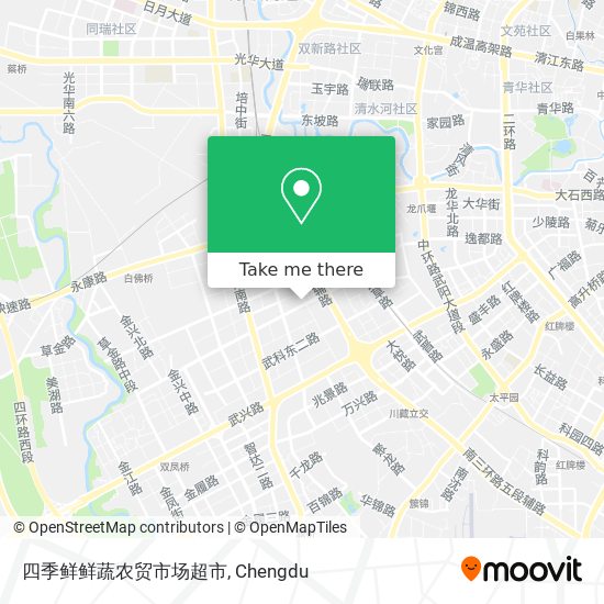 四季鲜鲜蔬农贸市场超市 map
