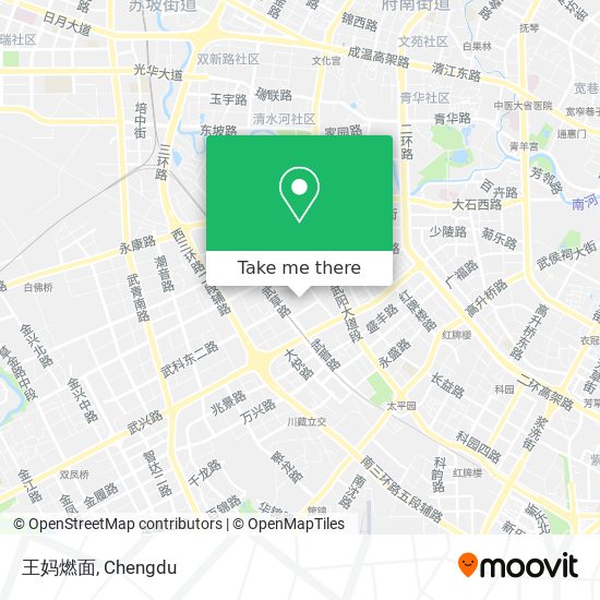 王妈燃面 map